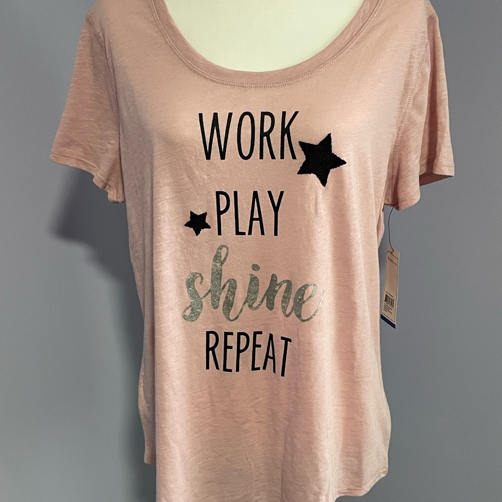 Women’s Size XL Pink Blush T-Shirt NWT